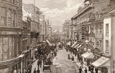 Der Besuch der Königin in Birmingham: Die High Street, aus 