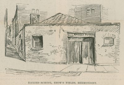 Das Jubiläum der Ragged School Union; Armenschule, Snows Fields, Bermondsey, London von English School