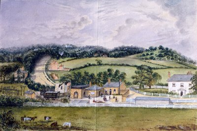 Der Bahnhof, Kent, ca. 1860 von English School