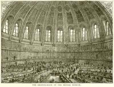 Der Lesesaal des British Museum von English School