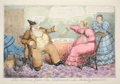 Die Rückkehr vom Kontinent oder die verwirrte Familie, veröffentlicht 1835 von English School
