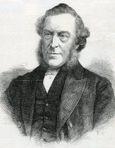 Der Reverend John Bedford, Präsident der Wesleyan Methodist Conference, 1867 von English School