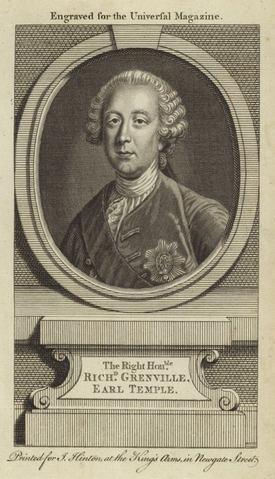 Der hochwürdige Richard Grenville, Earl Temple von English School
