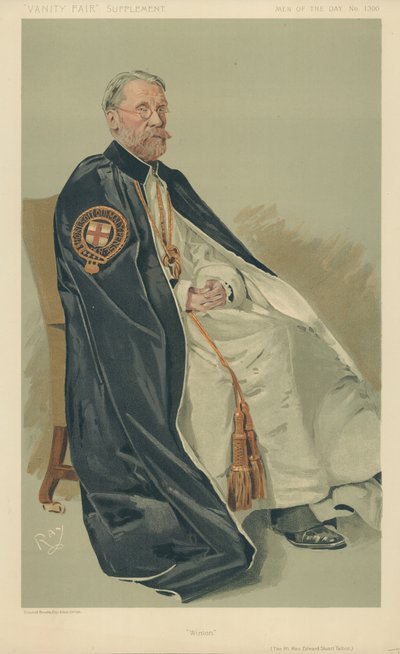 Der Rechte Rev Edward Stuart Talbot, Winton, 11. Oktober 1911, Vanity Fair Karikatur von English School