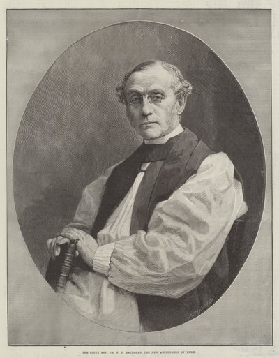 Der rechte ehrwürdige Dr. W D Maclagan, der neue Erzbischof von York von English School