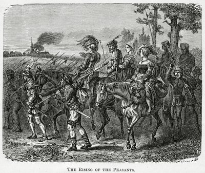 Der Bauernaufstand in England im Jahr 1381, 1882 von English School