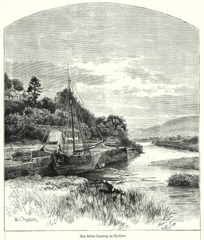 Der Fluss Conway bei Trefriw von English School