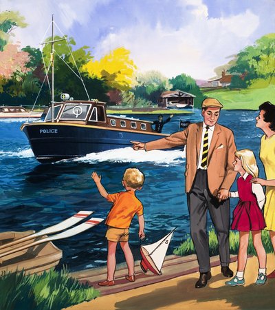 Die Flusspolizei von English School