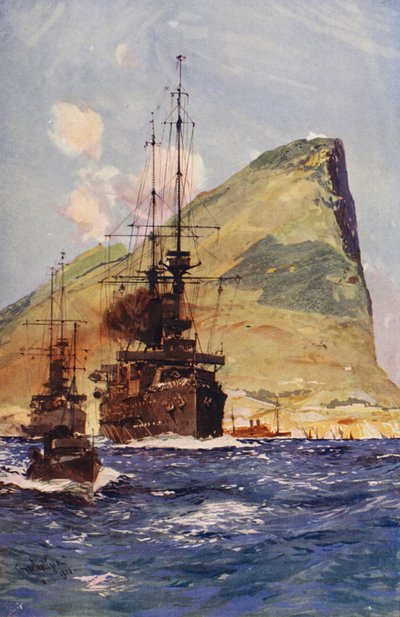 Der Felsen von Gibraltar von English School