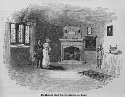 Das Zimmer, in dem Sir Isaac Newton geboren wurde von English School