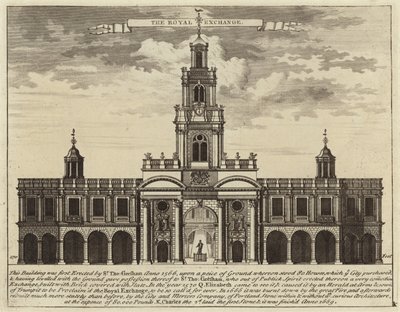 Die Royal Exchange in der City of London von English School