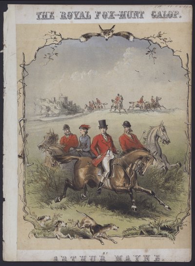 Die königliche Fuchsjagd Galop, von Arthur Mayne von English School