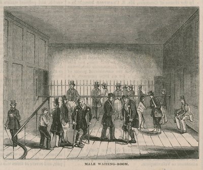 Das Royal Free Hospital, Grays Inn Road, London: Warteraum für Männer von English School
