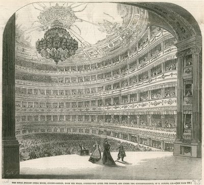 Das Royal Italian Opera House, Covent Garden, London von English School