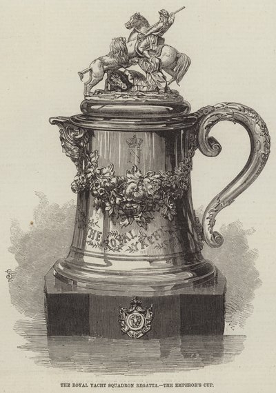 Die Regatta des Königlichen Yachtgeschwaders, der Kaiser-Pokal von English School