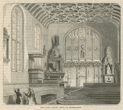 Die Savoy-Kapelle seit ihrer Restaurierung von English School