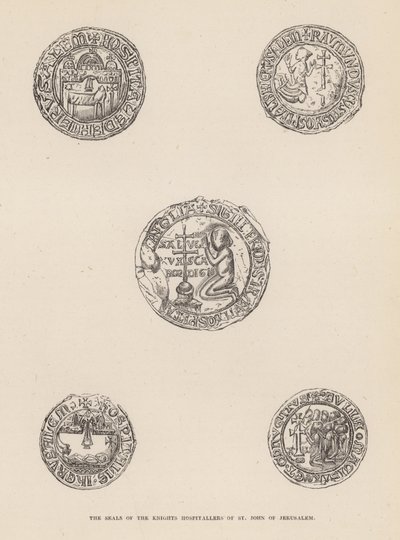 Die Siegel der Johanniter von St. Johannes von Jerusalem von English School