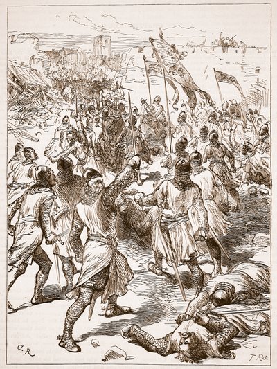 Die Belagerung von Waterford, Illustration aus Cassells Illustrierter Geschichte Englands von English School