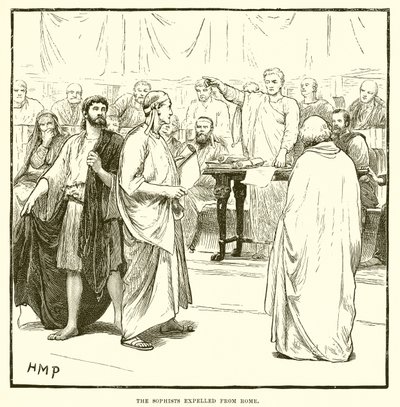 Die Sophisten aus Rom vertrieben von English School