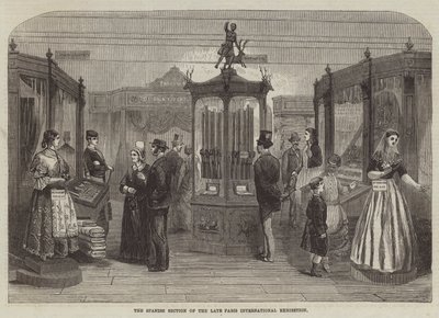Der spanische Abschnitt der letzten Pariser Weltausstellung (Stich) von English School