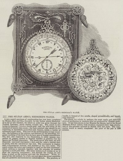 Die Uhr des Sultans Abdul Medschid von English School