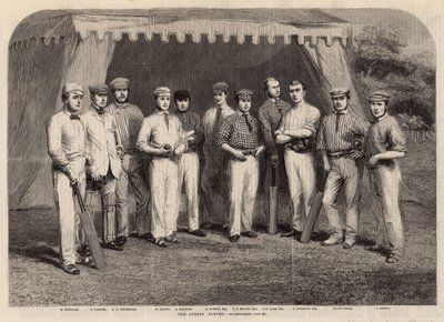 Das Surrey Eleven Cricket-Team von English School