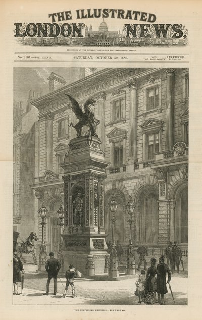 Das Temple Bar Denkmal von English School