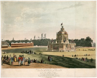 Der Tempel der Eintracht, geschaffen für den Frieden von 1814 von English School