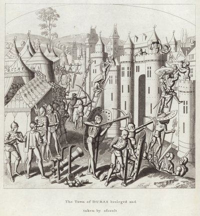 Die Stadt Duras belagert und im Sturm erobert von English School
