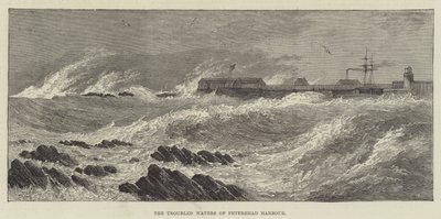 Die unruhigen Gewässer des Hafens von Peterhead von English School