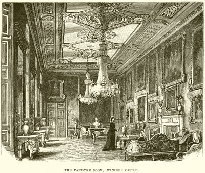 Das Vandyke-Zimmer, Windsor Castle von English School