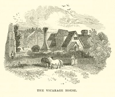 Das Pfarrhaus (Gravur) von English School