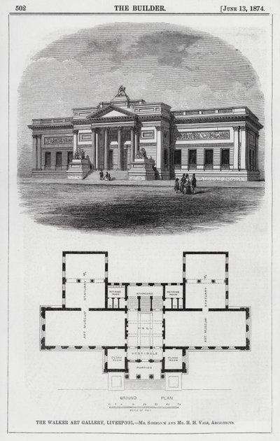 Die Walker Art Gallery, Liverpool von English School