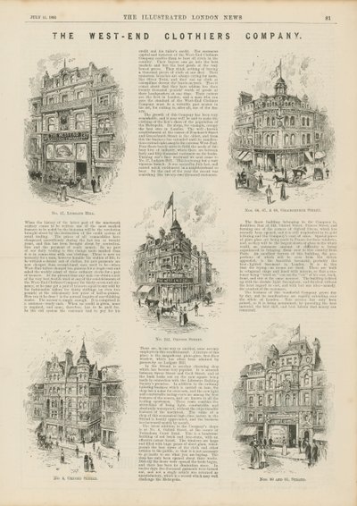 Die West End Clothiers Company von English School
