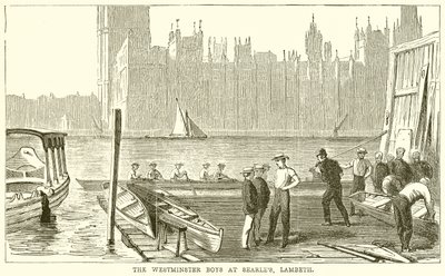 Die Westminster-Jungen bei Searles, Lambeth von English School