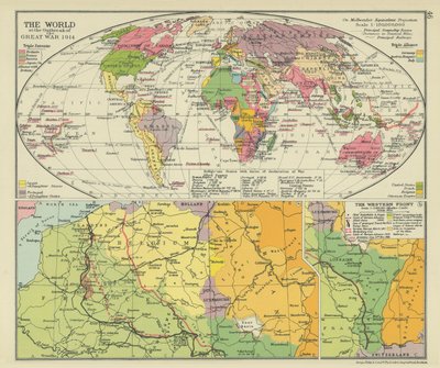 Die Welt beim Ausbruch des Großen Krieges 1914 von English School