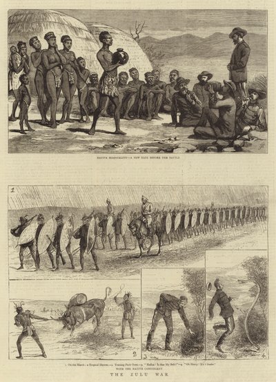 Der Zulukrieg (Stich) von English School
