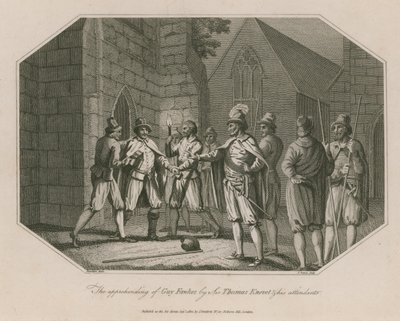 Die Verhaftung von Guy Fawkes durch Sir Thomas Knevet und seine Begleiter von English School