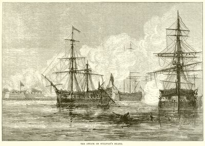 Der Angriff auf Sullivans Island von English School