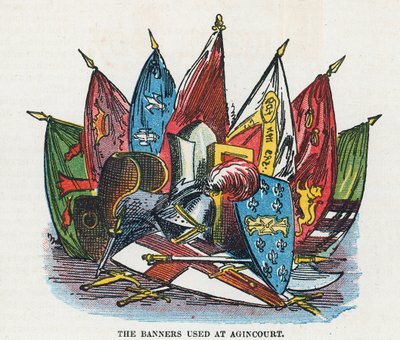 Die Banner von Agincourt von English School