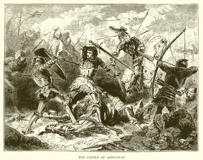 Die Schlacht von Azincourt von English School