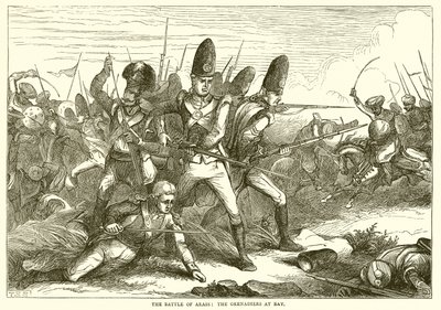 Die Schlacht von Arass: Die Grenadiere in der Enge (1775) von English School