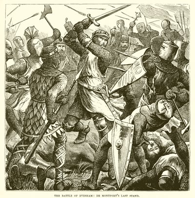Die Schlacht von Evesham: De Montforts letzter Widerstand von English School