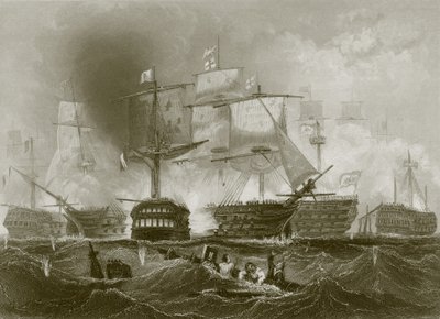 Die Schlacht von Trafalgar von English School