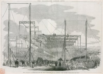 Das Gebäude im Hyde Park, London, für die Große Ausstellung von 1851 von English School