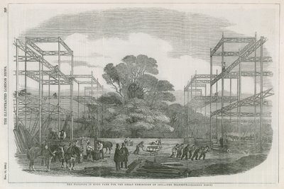 Das Gebäude im Hyde Park, London, für die Große Ausstellung von 1851 von English School