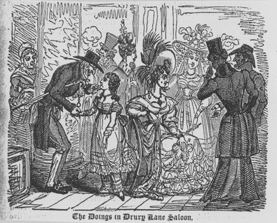 Die Vorgänge in einem Drury Lane Salon von English School