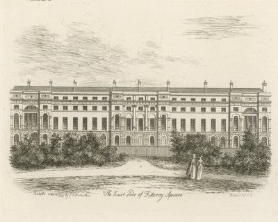 Die Ostseite des Fitzroy Square von English School