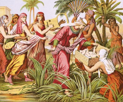 Das Auffinden des Moses von English School