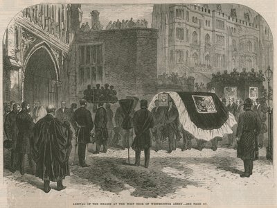 Die Beerdigung von Lord Palmerston von English School